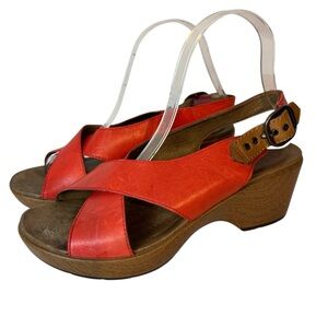 Dansko heels sandals Slingback leather women’s size US 7.5 EU 38